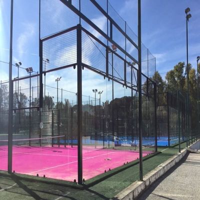 суд Padel искусственной дерновины 12mm розовый покрашенный на открытом воздухе для Multi полей спорта