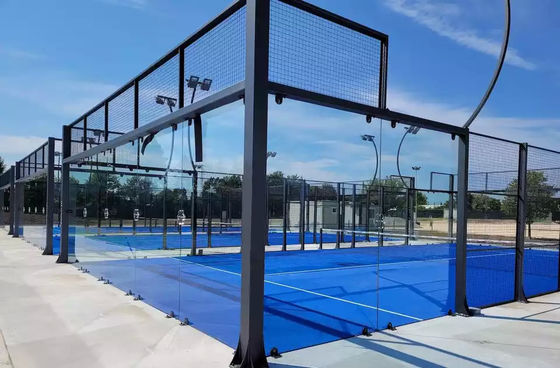 Покрашенная трава голубого теннисного корта Padel пряжи искусственная 15mm